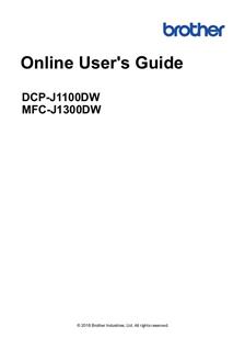 Brother DCP J1100DW manual. Camera Instructions.